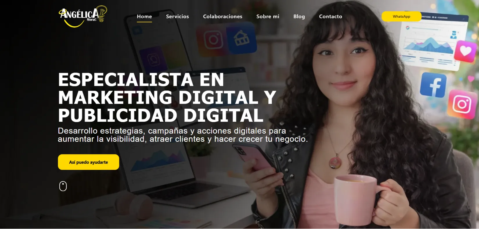 Portada del sitio web de Ingenio en Colores